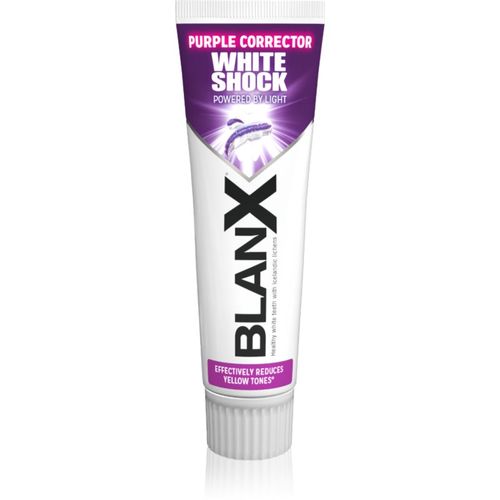 White Shock Purple pasta de dientes blanqueadora con pigmento violeta 78 ml - BlanX - Modalova