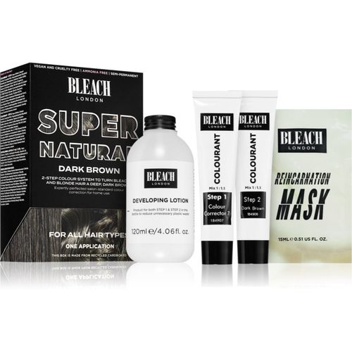 Super Naturals Dark Brown tinta per capelli semipermanente colore Dark Brown 1 pz - Bleach London - Modalova