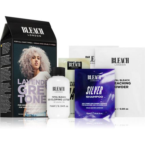 Toner Kit tinta per capelli semipermanente per capelli biondi colore Lavender Grey 1 pz - Bleach London - Modalova