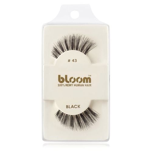 Natural ciglia finte in capelli naturali No. 43 (Black) 1 cm - Bloom - Modalova