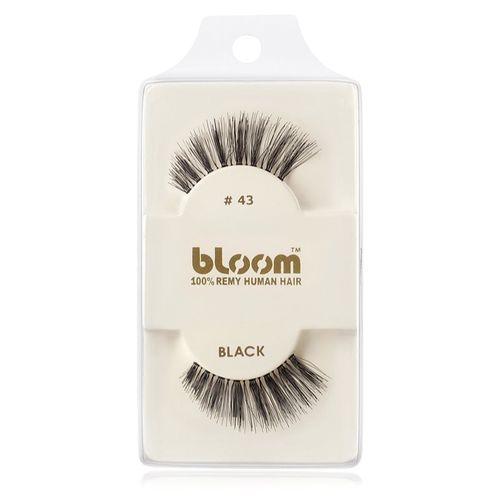 Natural pestañas postizas fabricadas con cabello natural No. 43 (Black) 1 cm - Bloom - Modalova