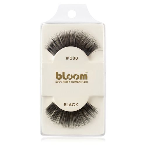 Natural ciglia finte in capelli naturali No. 100 (Black) 1 cm - Bloom - Modalova