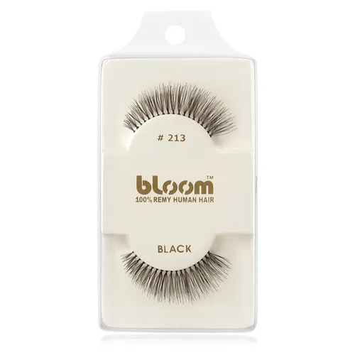 Natural pestañas postizas fabricadas con cabello natural No. 213 (Black) 1 cm - Bloom - Modalova