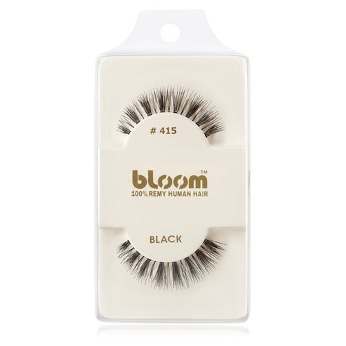 Natural ciglia finte in capelli naturali No. 415 (Black) 1 cm - Bloom - Modalova