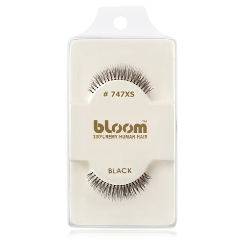 Natural ciglia finte in capelli naturali No. 747XS (Black) 1 cm - Bloom - Modalova