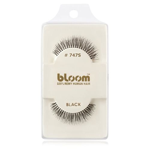 Natural ciglia finte in capelli naturali No. 747S (Black) 1 cm - Bloom - Modalova