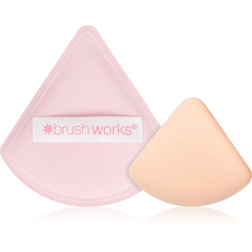 Triangular Powder Puff Duo aplicador de maquillaje con punta de esponja - Brushworks - Modalova