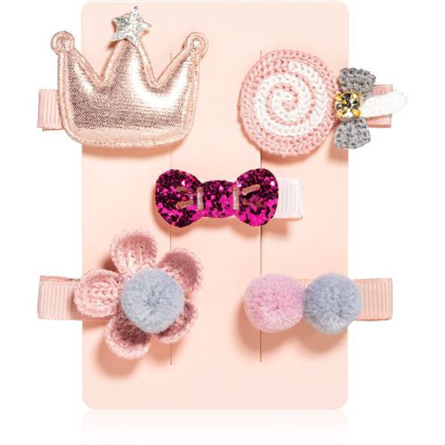 KIDS Little princess hair clip set forcine per capelli Pink - BrushArt - Modalova