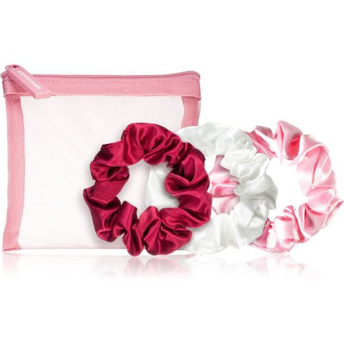 Berry Scrunchie set set of hair ties in a small pouch White, Light pink, Dark pink - BrushArt - Modalova