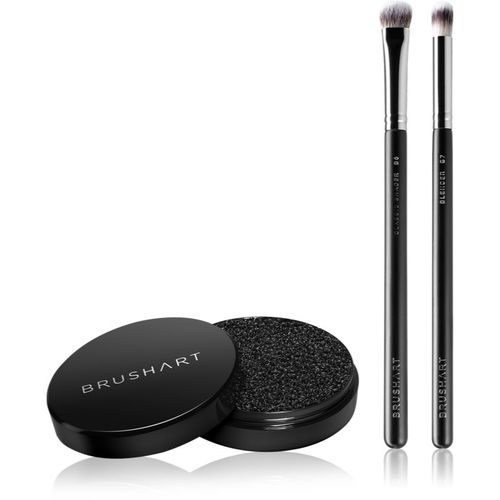 Professional Eyeshadow brush set with brush cleaning sponge lote de brochas y pinceles para maquilar los ojos - BrushArt - Modalova