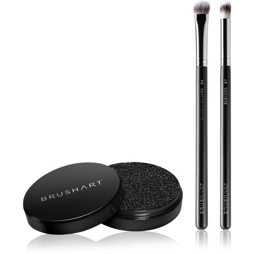 Professional Eyeshadow brush set with brush cleaning sponge set di pennelli per il trucco occhi - BrushArt - Modalova