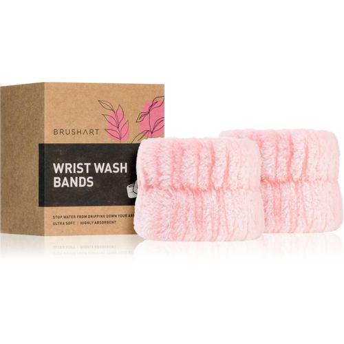 Home Salon Wrist wash bands brazaletes contra las salpicaduras de agua al lavarse el rostro Pink 2 ud - BrushArt - Modalova