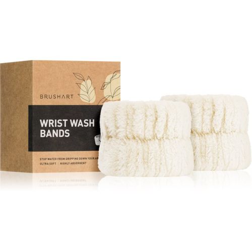 Home Salon Wrist wash bands braccialetti contro gli schizzi d’acqua per lavare il viso Cream 2 pz - BrushArt - Modalova