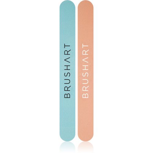 Accessories Nail file duo kit di limette colore Apricot/Minty 2 pz - BrushArt - Modalova