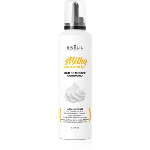 Milky Sensation Hair BB Mousse espuma hidratante para cabello encrespado y rebelde 250 ml - Brelil Professional - Modalova