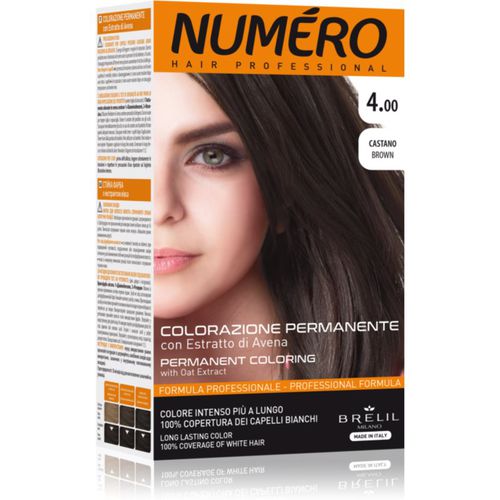 Permanent Coloring tinte de pelo tono 4.00 Brown 125 ml - Brelil Professional - Modalova