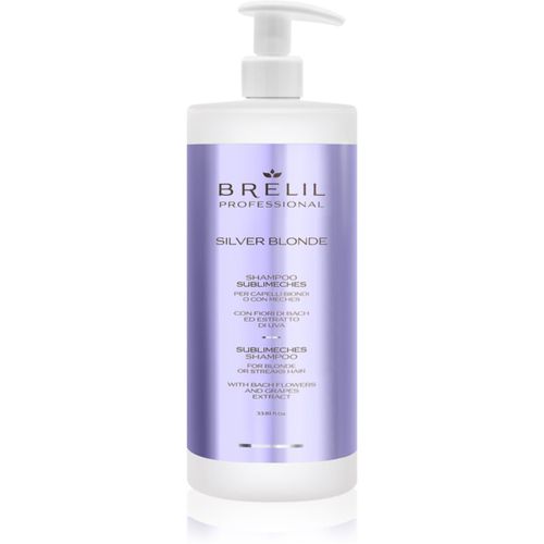 Silver Blonde Sublimeches Shampoo shampoo anti-giallo per capelli biondi e con mèches 1000 ml - Brelil Professional - Modalova