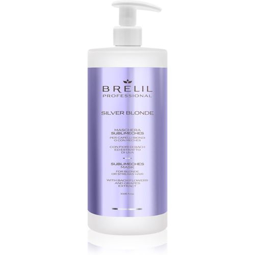 Silver Blonde Sublimeches Mask maschera idratante neutralizzante per toni gialli 1000 ml - Brelil Professional - Modalova