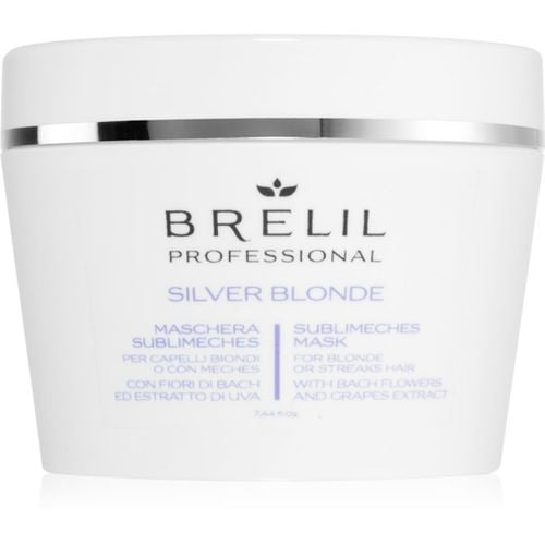 Silver Blonde Sublimeches Mask maschera idratante neutralizzante per toni gialli 220 ml - Brelil Professional - Modalova