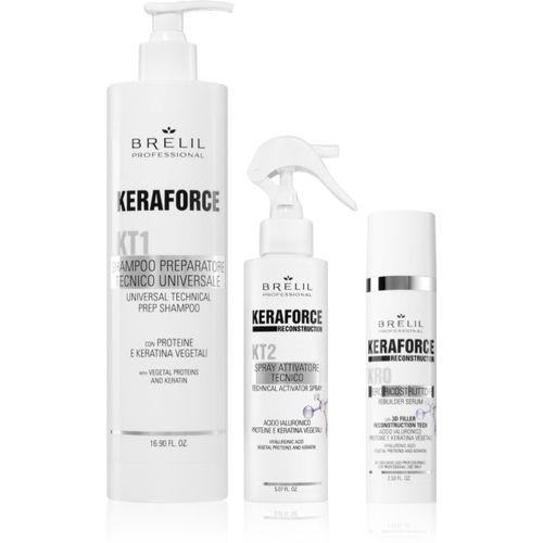 Keraforce set para un aspecto impecable del cabello 3 ud - Brelil Professional - Modalova