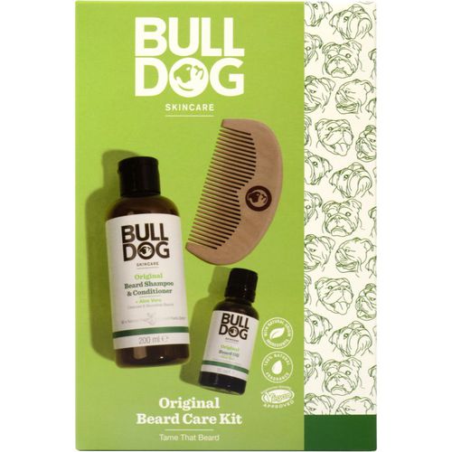 Original Beard Care Kit lote de regalo para hombre Peach Wood 10,4 cm - Bulldog - Modalova