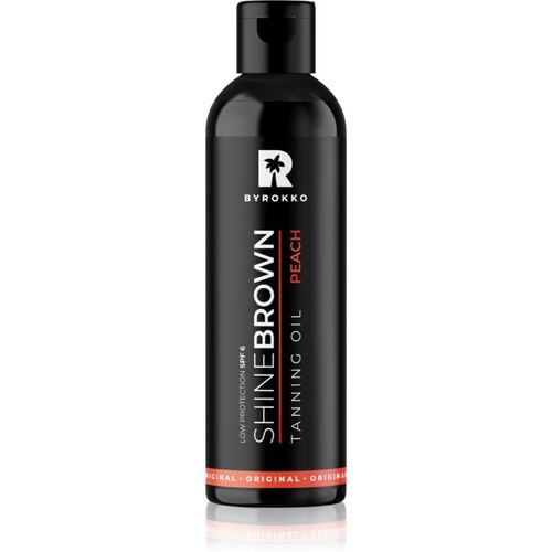 Shine Brown Peach aceite protector para acelerar el bronceado SPF 6 150 ml - ByRokko - Modalova