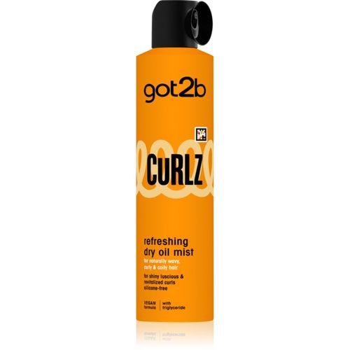 Curlz Refreshing Dry Oil Mist bruma de aceite en seco para cabello ondulado y rizado 200 ml - got2b - Modalova