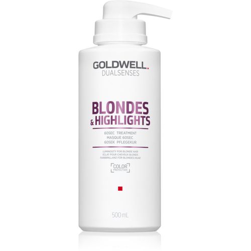 Dualsenses Blondes & Highlights mascarilla regeneradora neutralizante para tonos amarillos 500 ml - Goldwell - Modalova