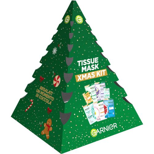 Xmas Kit Tissue Mask confezione regalo per il viso 7 pz - Garnier - Modalova