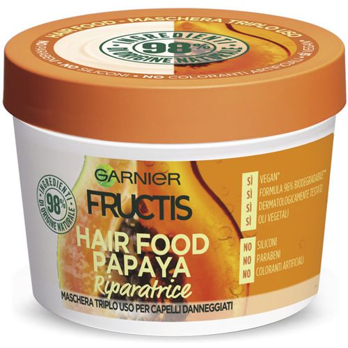 Fructis Papaya Hair Food mascarilla revitalizante para cabello dañado 3 en 1 390 ml - Garnier - Modalova