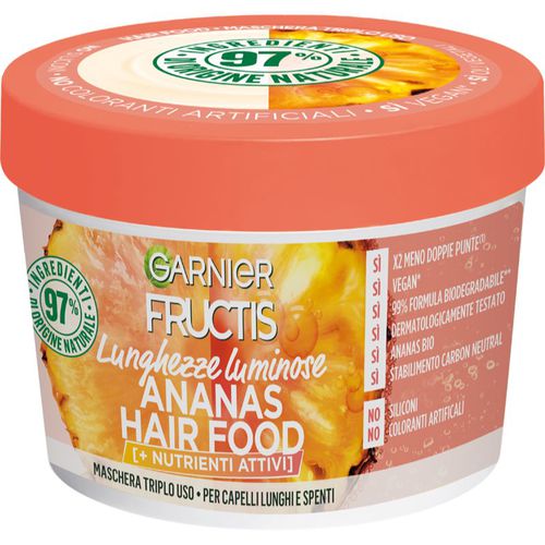 Fructis Ananas Hair Food maschera rivitalizzante per capelli lunghi 390 ml - Garnier - Modalova