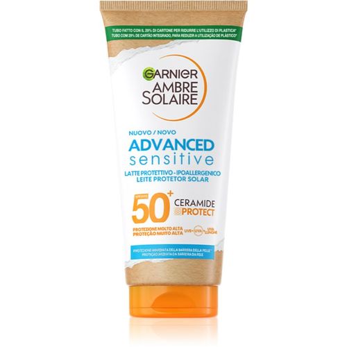 Ambre Solaire Sensitive Advanced leche solar protectora con ceramidas SPF 50+ 175 ml - Garnier - Modalova