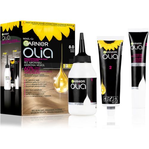 Olia Big Kit tinte permanente para cabello tono 8.0 Blond 1 ud - Garnier - Modalova
