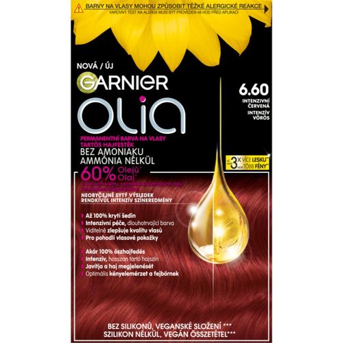 Olia Big Kit tinte permanente para cabello tono 6.60 Intense Red 1 ud - Garnier - Modalova
