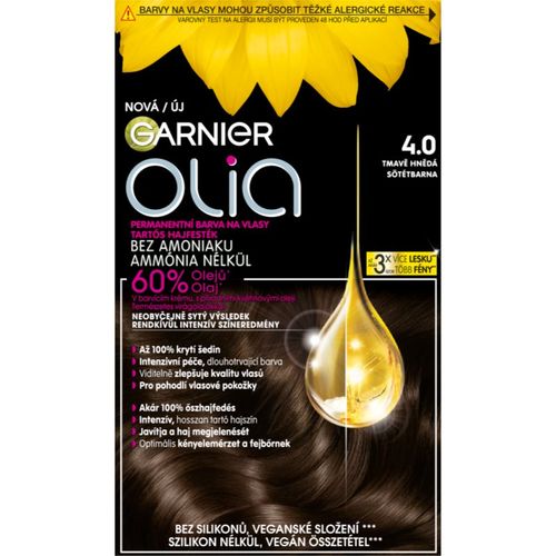 Olia Big Kit tinte permanente para cabello tono 4.0 Dark Brown 1 ud - Garnier - Modalova