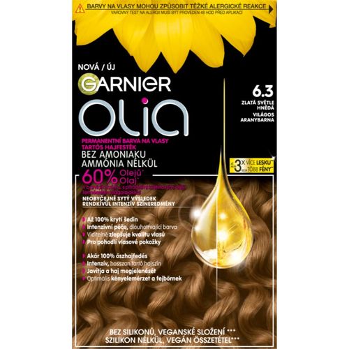 Olia Big Kit tinte permanente para cabello tono 6.3 Gold Light Brown - Garnier - Modalova