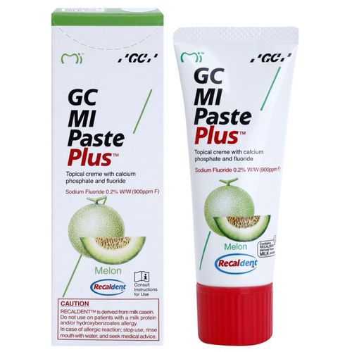 MI Paste Plus crema protectora remineralizante para dientes sensibles con fluoruro sabor Melon 35 ml - GC - Modalova