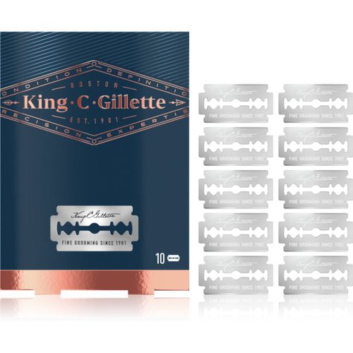 King C. Double Edge lamette di ricambio 10 pz - Gillette - Modalova