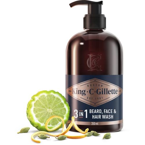 King C. Beard & Face Wash champú para barba 350 ml - Gillette - Modalova