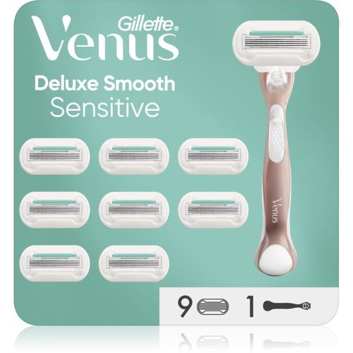 Venus Deluxe Smooth Sensitive maquinilla de afeitar + láminas de recambio 9 ud - Gillette - Modalova