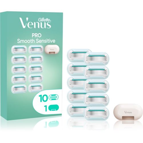 Venus PRO Smooth Sensitive recambios de cuchillas + cubierta protectora 10 ud - Gillette - Modalova