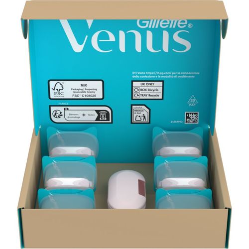 Venus PRO Smooth Sensitive recambios de cuchillas + cubierta protectora 10 ud - Gillette - Modalova