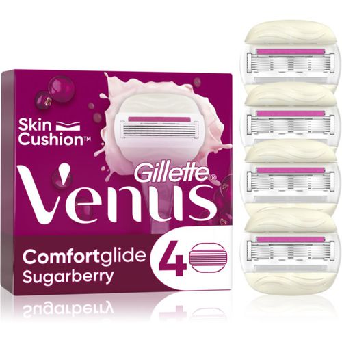 Venus ComfortGlide Sugarberry lame di ricambio 4 pz - Gillette - Modalova