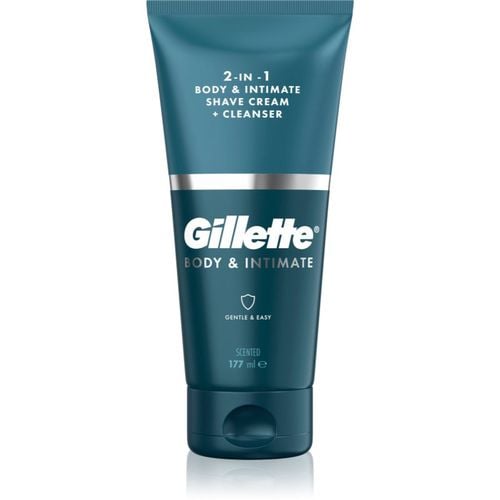 Body&Intimate 2in1 Shave Cream prodotto per la depilazione dell’inguine con emulsione detergente per uomo 150 ml - Gillette - Modalova