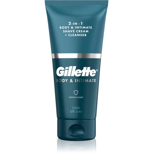 Body&Intimate 2in1 Shave Cream Rasierprodukt mit Reinigungsemulsion für die Leistengegend für Herren 150 ml - Gillette - Modalova