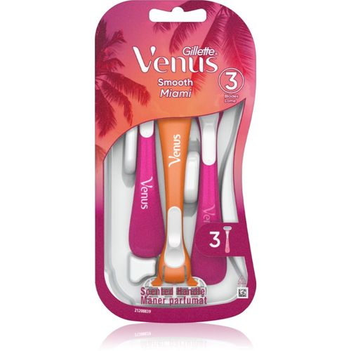 Venus Smooth Miami maquinillas de afeitar desechables para mujer 3 ud - Gillette - Modalova