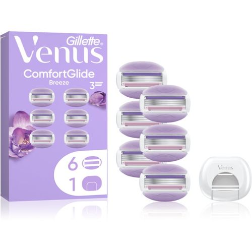 Venus ComfortGlide Breeze recambios de cuchillas + cubierta protectora 6 ud - Gillette - Modalova
