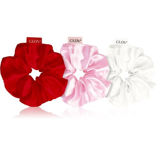 Scrunchies L gomas para cabello White/Pink/Red 3 ud - GLOV - Modalova