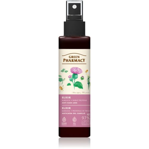 Burdock & Wheat proteins Elixir tratamiento capilar sin aclarado anticaída 150 ml - Green Pharmacy - Modalova
