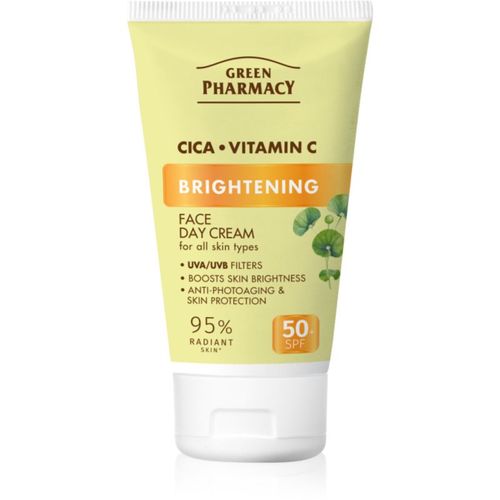 Cica + Vitamin C crema iluminadora de día SPF 50+ 50 ml - Green Pharmacy - Modalova